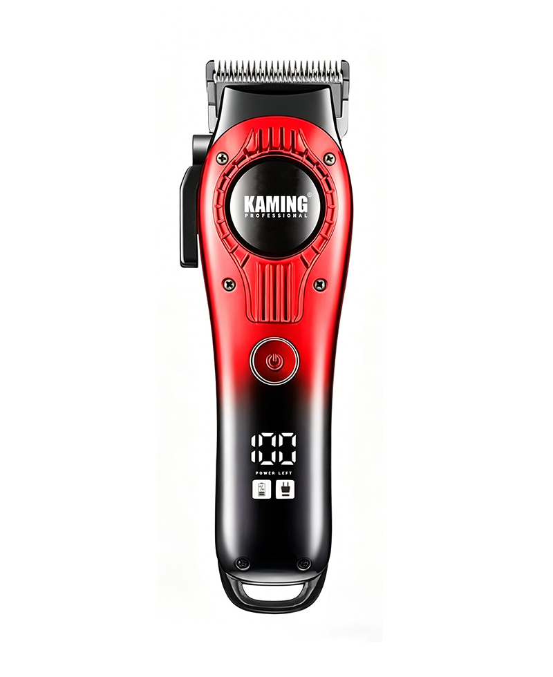 Tông đơ cắt tóc chạy điện yên tĩnh Kaming 1708, Tông đơ làm mờ chuyên nghiệp dành cho salon sử dụng với màn hình kỹ thuật số