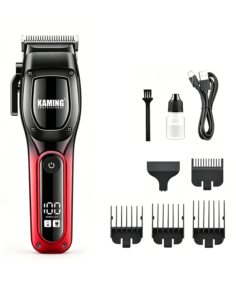 Kaming 1709 Máy cắt tóc công suất cao chuyên nghiệp mới có màn hình kỹ thuật số dành cho salon & chải chuốt nam