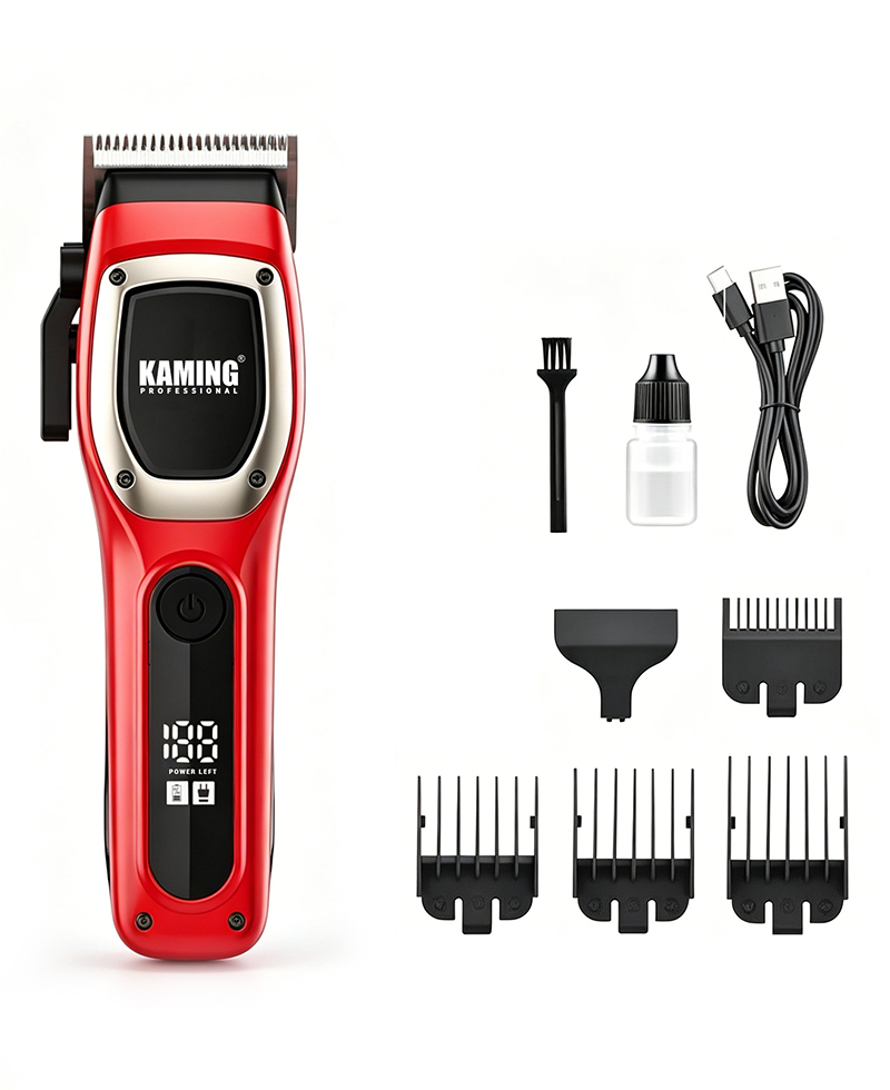 Kaming 1709 Máy cắt tóc công suất cao chuyên nghiệp mới có màn hình kỹ thuật số dành cho salon & chải chuốt nam