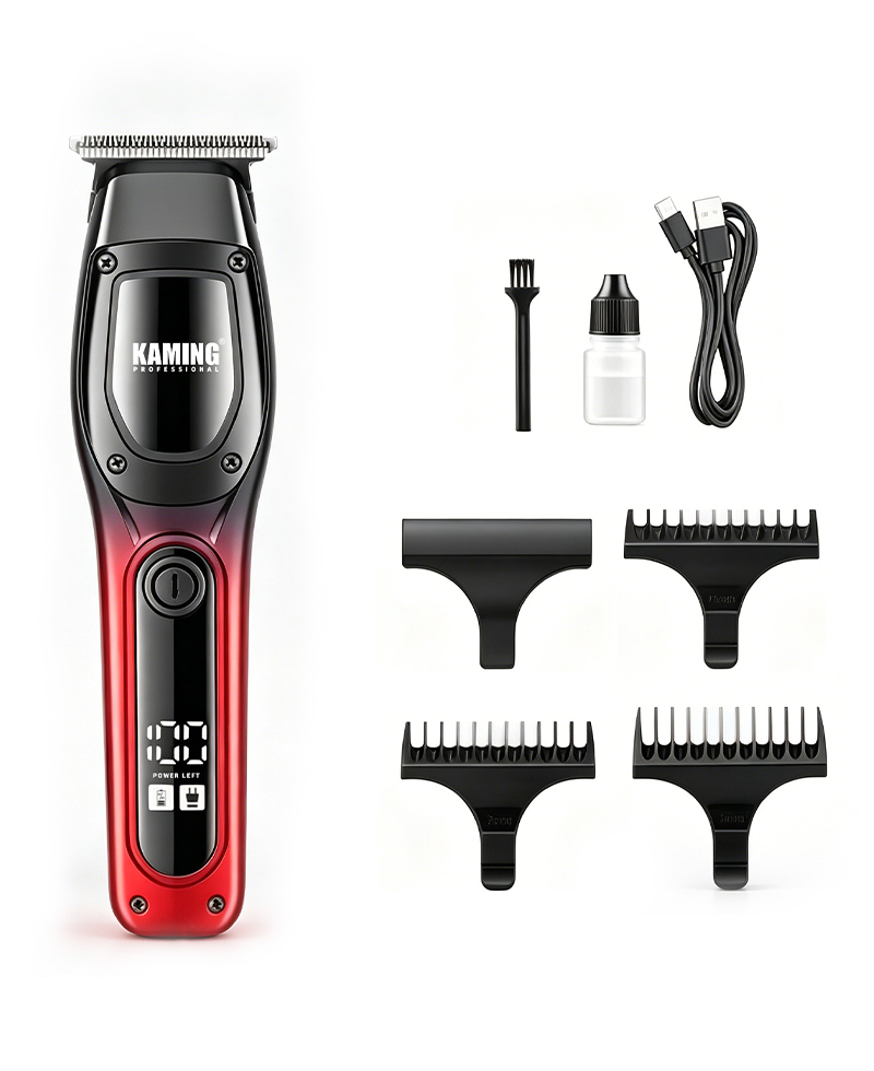 Kaming1711 Tông Đơ Cắt Tóc Điện Mới Cho Nam Màn Hình Hiển Thị Kỹ Thuật Số Zero Gap 7000 Vòng/phút Chi Tiết Tông Đơ Cắt Thương Mại Xuyên Biên Giới